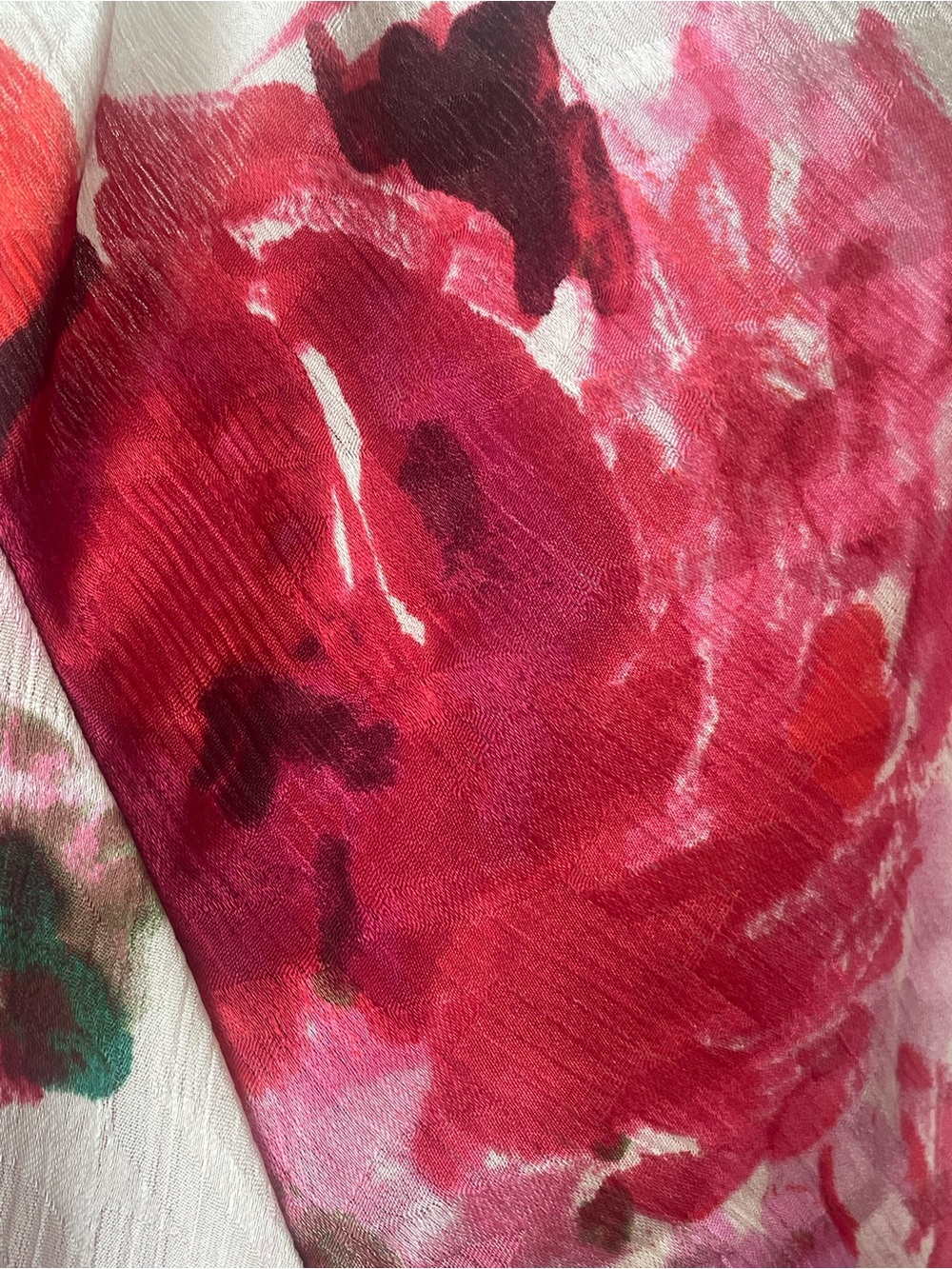 Floral Midi Dress Roses Smocked Waist Feminine Romantic Cottagecore Euro Summer - Picture 5 of 16